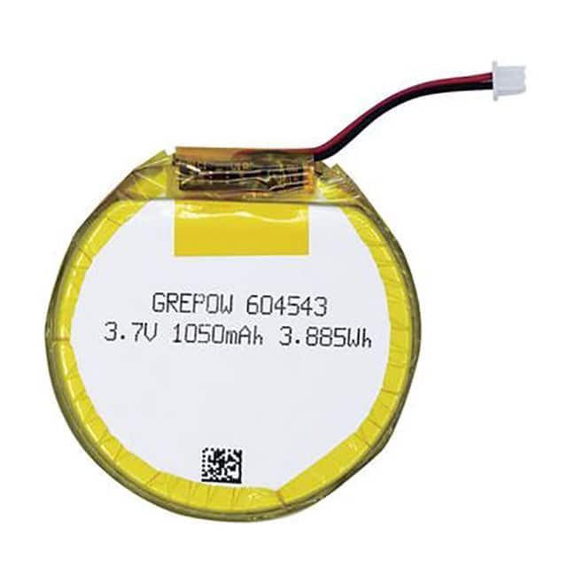 Grepow Inc. GRP604543-1C-3.7V-1050MAH WITH PCM